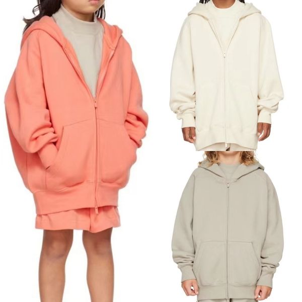 Ess Abbigliamento per bambini Ragazzi Maglione con cappuccio Giacca Felpe con cappuccio Ragazze Felpa in peluche Lettera Designer Bambini Top Cappotto allentato Bambini Abbigliamento esterno per bambini Felpa con cappuccio per bambini