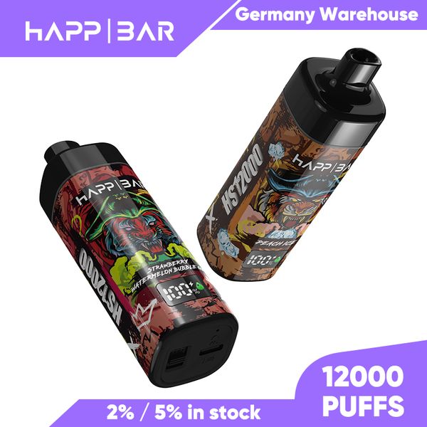 24 horas de remessa happ bar bufk 12k tela completa tela vape 12000 puffs recarregáveis e cigarro 10 sabores 2% 5%