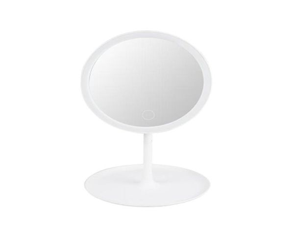 Specchi compatti Specchio per trucco a LED Touch Sn Lampada da tavolo per trucco illuminata Rotazione a 360 gradi Cosmetici per cosmetici da banco3844639