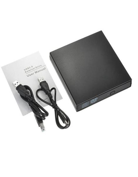 Epacket unidade óptica de dvd externa usb20 cddvdrom cdrw player leitor portátil gravador para laptop245j255e6161375