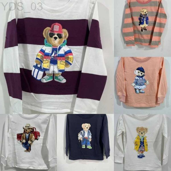 T-Shirts Tasarımcı Çocuk Toddler Bebek Polo T-Shirt Gençlik Sıradan Erkek Kızlar Top Nakış Polos Gömlek Erkek Kız Kılıç Homme Çocuk Çocuk Çocuk Tees 240306