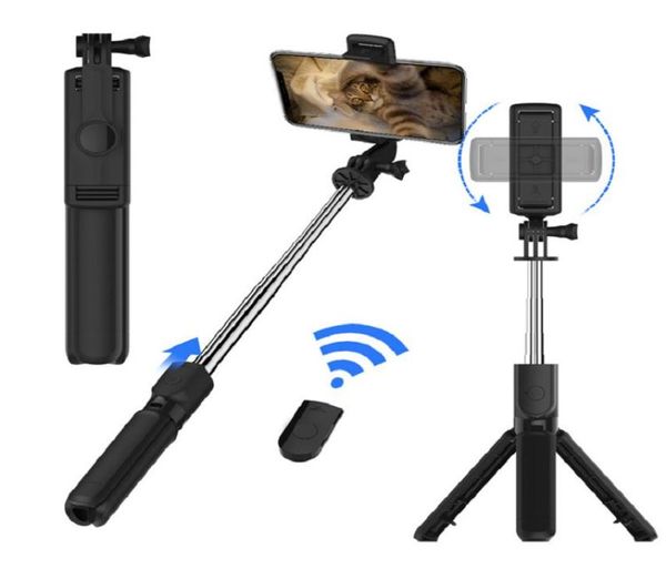 Selfie-Stativ, Bluetooth-Fernbedienung, abnehmbares Kamerastativ, ausziehbar, horizontal, vertikal, S03, mobiler Selfie-Stick9861701