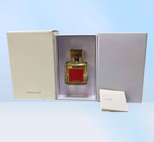 Дизайнерские духи Maison уд шелковое настроение 70 мл Bacarat Extrait Eau De Parfum Paris Fragrance Man Woman Одеколон Спрей хороший запах Длинный t1861382