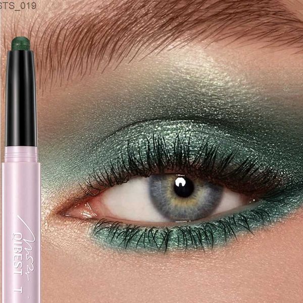 Lidschatten Wasserdichter Perlglanz-Lidschattenstift-Stick 12 Farben Dauerhafter Glitzer-Schimmer-Lidschattenstift Eyeliner-Stick Augen-Make-up-Tools