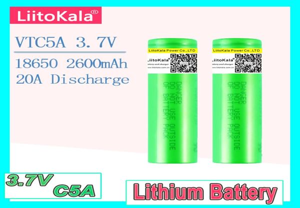 Liitokala 37V 2600mAh VTC5A batteria ricaricabile agli ioni di litio 18650 Akku US18650VTC5A 35A Torcia elettrica per giocattoli8364347