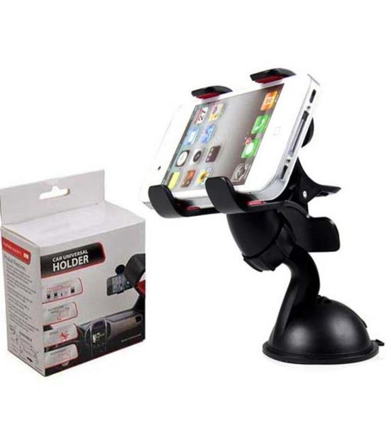 30 Stück Universal 360° im Auto Windschutzscheibe Armaturenbrett Halter Halterung Ständer für iPhone Samsung GPS PDA Handy Schwarz2757686