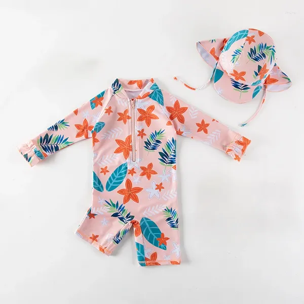 Costumi da bagno da donna 2024 Neonate Summer Beach Nuoto all'aperto Abbigliamento Traspirante Asciugatura rapida Bambini Costumi interi Costume da bagno