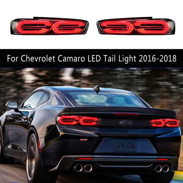 Lampada posteriore per Chevrolet Camaro Fanale posteriore a LED 16-18 Freno Retromarcia Parcheggio Luci di marcia Fanale posteriore Streamer Indicatori di direzione