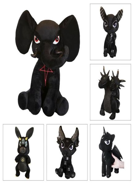 Killstar Devil bambola di peluche pentagramma nero coniglio elefante idra anubis bambola di peluche regali per bambini capretto LJ2011267309691