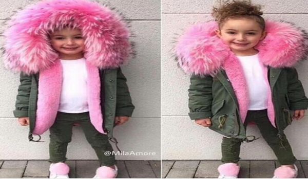 Frio russo menina jaqueta e jaqueta crianças alta imitação de pele destacável casaco grosso bebê menino crianças inverno algodão wear1950738