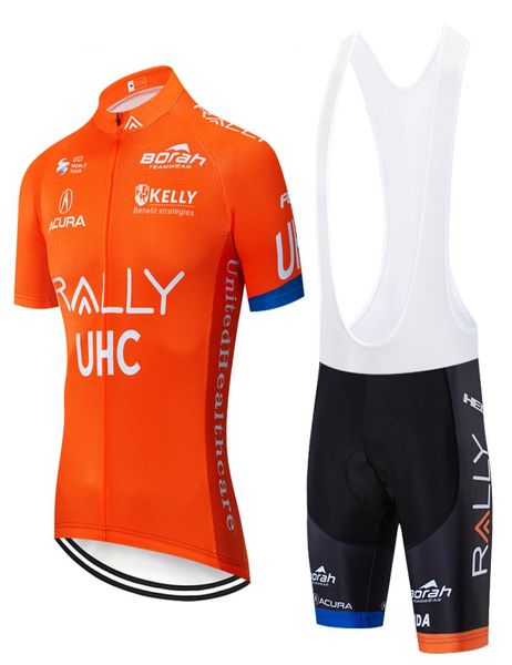 EQUIPE 2019 Laranja UHC JERSEY DE CICLISMO 20D conjunto de shorts de bicicleta Ropa Ciclismo MENS verão secagem rápida pro BICICLETA calças Maillot roupas7152392