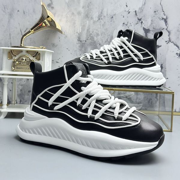 Scarpe da sposa in stile europeo Scarpe da festa Spring Fashion White Lace Up Outdoor Sneaker casual traspiranti rotondi con la punta del piede per bagni per il tempo libero W8 W8