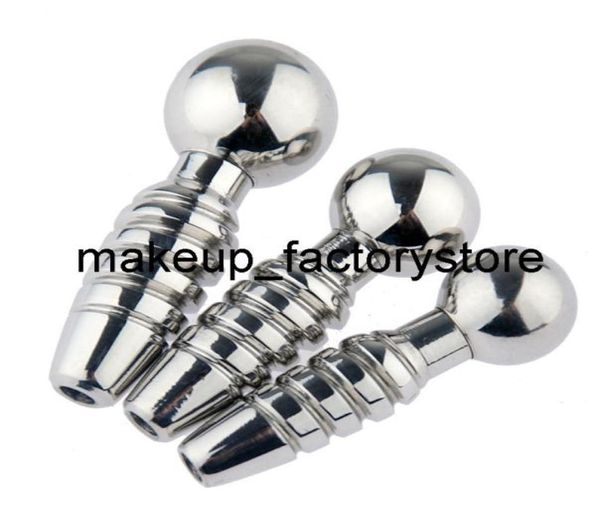 Massagem de aço inoxidável metal espiral pênis plug uretral dilatação cavalo olho vara estimulação para masculino bdsm brinquedos sexuais butt3845460