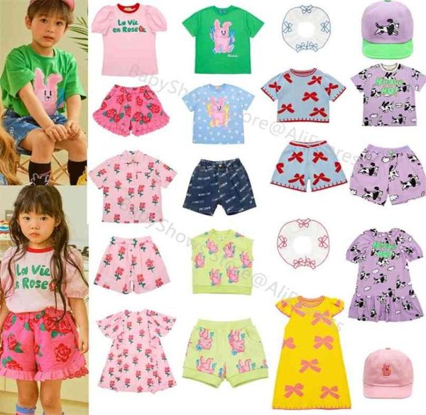 Desenhos animados bonitos crianças camiseta verão crianças meninas meninos camisetas shorts bebe criança roupas terno irmãs irmãos combinando 2108046076256