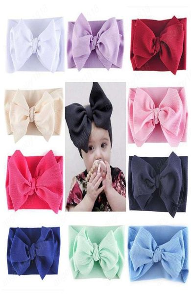 Grão de milho grande arco elástico bandana larga meninas faixas de cabelo tecido diy turbante headwraps crianças acessórios para o cabelo 7480967