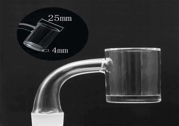 Flat Top Quartz Banger 25mm XL Quartzo Prego 10mm 14mm 18mm Masculino Feminino 90 Graus Quartz Nails para Dab Oil Rigs Bong3266014