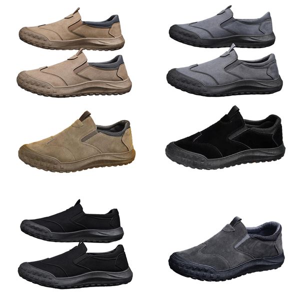 One Herren -Stil, Frühling neuer Fuß faul, bequeme, atmungsaktive Schutzschuhe, Herrenentrend, weiche Sohlen, Sport- und Freizeitschuhe 41 214