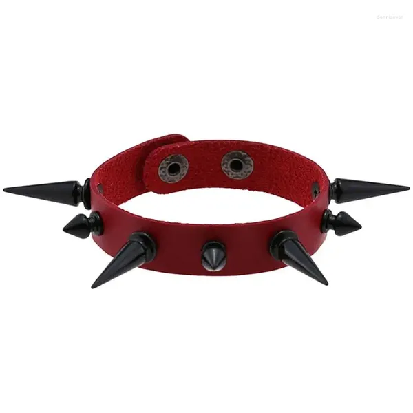 Charm-Armbänder, modisches Kunstleder-Nietenarmband, Hip Hop, kreatives Punk-Armband für Männer und Frauen, Gothic-Rock-Armbänder