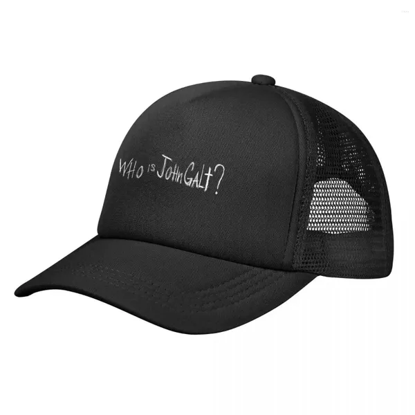 Berretti Who Is John Galt Berretto da baseball per uomo Donna Cappelli da camionista snapback sfusi Maglia da pesca unisex regolabile sul retro