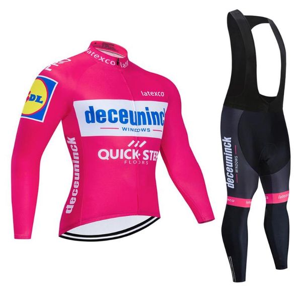 2020 QUICK STEP Set da ciclismo a maniche lunghe Ropa Ciclismo Abbigliamento da bici da montagna Maglie da ciclismo da uomo traspiranti da strada Kit da ciclismo3596985