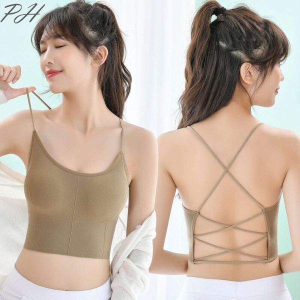 Lu Align Tanks Outfit Camisoles Sexy Cross Beauty Back Top Женщины Фитнес Йога Спортивные бюстгальтеры Нейлоновое быстросохнущее нижнее белье для отдыха Jogger Gry Lu-08 2024