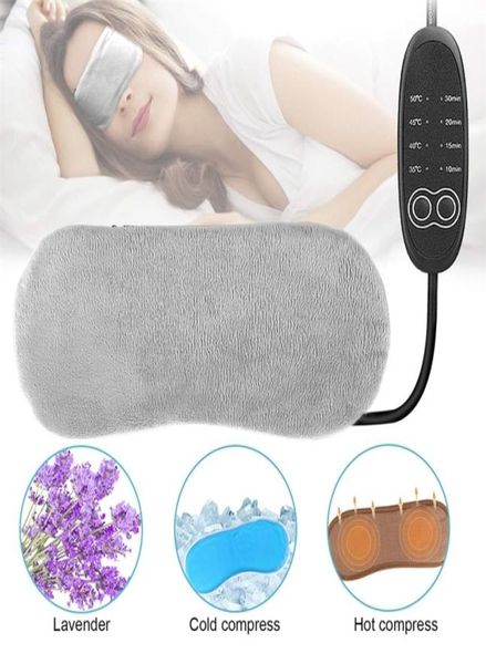 Lavanda per dormire Maschera per gli occhi riscaldata a temperatura elettrica riscaldata a vapore caldo USB per dormire 2106108809691