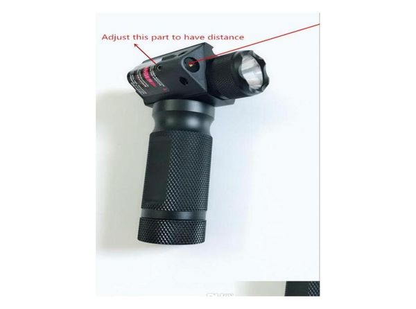 Taschenlampen Top Vertical Foregrip Strobe Taschenlampe Hinzufügen Red Dot Laser Anblick für Gewehr Drop Lieferung Taktische Ausrüstung Zubehör Dhpl3395551