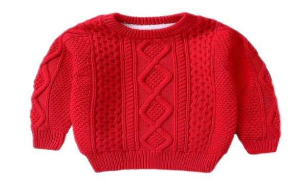 Детская зимняя одежда, теплый свитер для маленьких мальчиков и девочек на возраст 2, 4, 6, 8, 10 лет, кашемировые пуловеры, плюшевая внутри, вязаная свободная куртка3469120