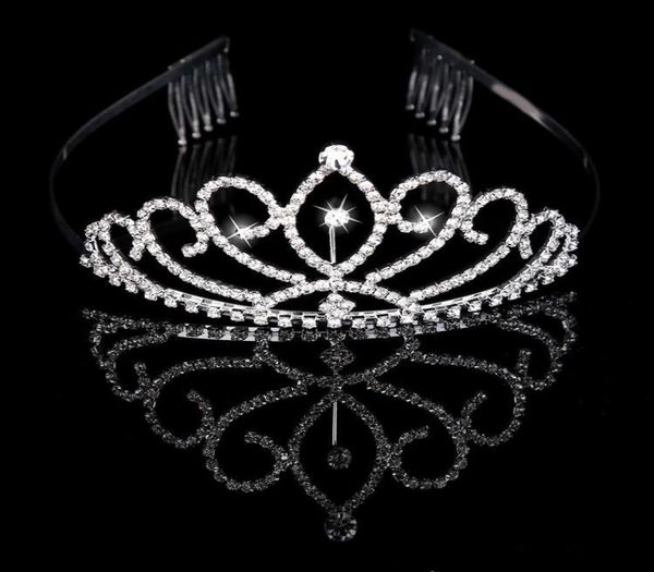 funkelnde Braut-Tiaras, Kronen mit Strasssteinen, Brautschmuck, Mädchen-Abend-, Abschlussball-, Party-, Performance-, Festzug-, Kristall-Hochzeits-Tiaras A4845466