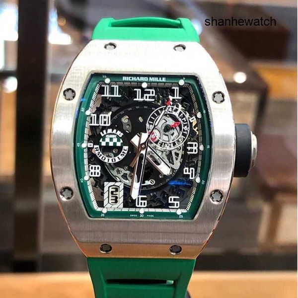 Женские часы Спортивные часы RM Watch Rm010 LMC Автоматические механические часы серии Розовое золото Платина Full Hollow Platinum Rm010 Le Mans Limited