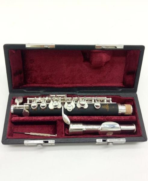 Mfc profissional piccolo 82 abs resina corpo banhado a prata headjoint chaves e mecanismo instrumento baquelite estudante piccolos flute2801560