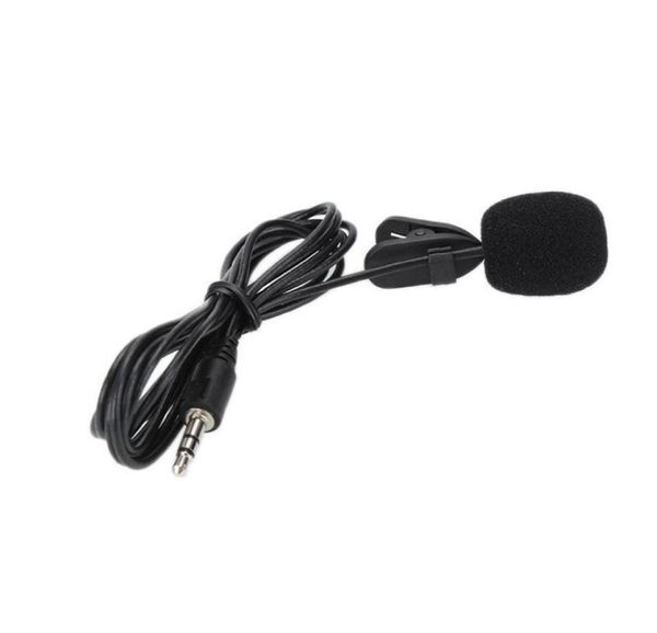 Microfones recentemente mini lavalier mic 35mm jack tie clip microfones gravação de telefone inteligente pc clipon lapela para spe bbytut embalagem22606899