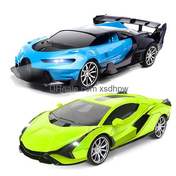 Carro elétrico/rc 1/24 crianças controle remoto de quatro vias carregamento esportes simulação deriva modelo mercado brinquedos masculino atacado entrega gota ot0la