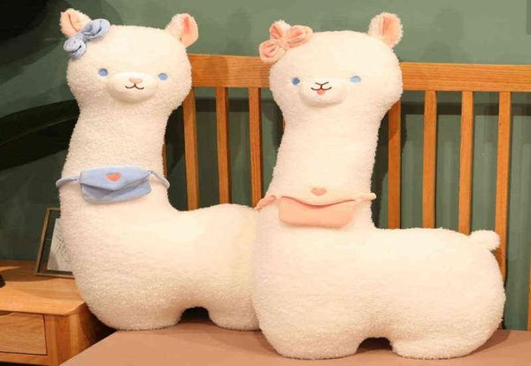 Grande alpaca travesseiro brinquedo de pelúcia pelúcia ovelha llama boneca brinquedos animais para crianças almofada macia casa cama decoração do bebê presente aniversário a7699098