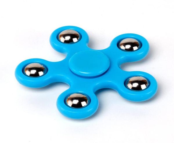 Blue FivePointed Star Spinner Fidget Toy Fidget Langlebiges Gyro Gyroskop Focus Toys Finger Spinner YH79744107986