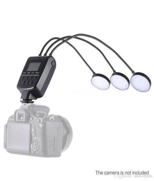 Travor ML3D LED Macro Flash Speedlite GN31 5500K para Canon Nikon DSLR Camera4127374