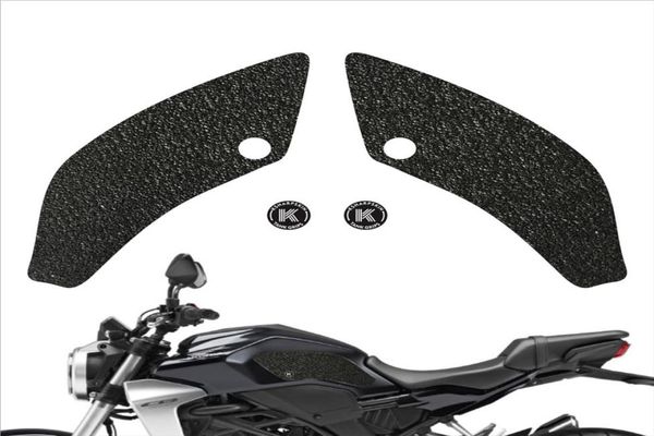 Almofada do tanque de combustível da motocicleta proteção adesivos joelho aderência tração lado antiderrapante decalques para honda 19 cb300r cb650r cbr650r8934235