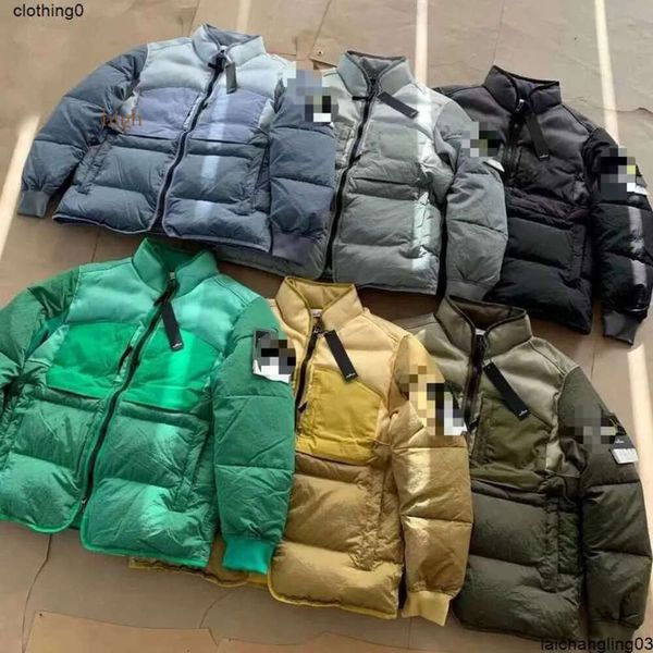 Homens Down Parkas Jaquetas Designer Roupas Top Quality Stone Jacket Mens Womens Casacos Zíper com Crachá Inverno Outwear Parka Casual Stones Island8V6E High