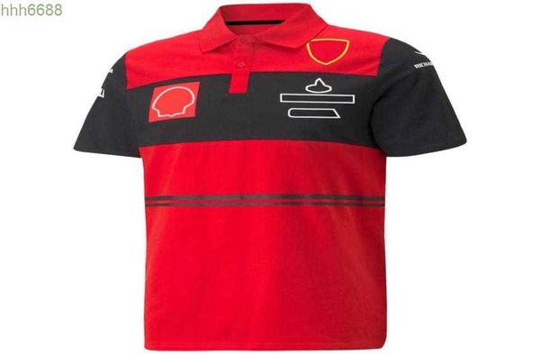 0gvp Polo da uomo F1 New Team Racing Suit Girocollo Polo Giacca F1 Ufficiale Stesso personalizzabile