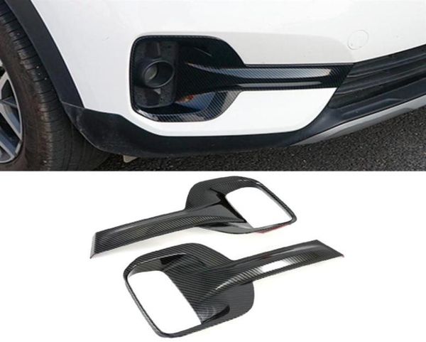 Para kia seltos 20192021 acessórios do carro frente nevoeiro guarnição capa cauda lâmpada quadro adesivo cromo exterior decoração282h7015282