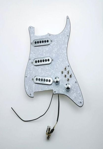 Captadores de guitarra Brian May Pickguard Chrome White Pearl01235482645