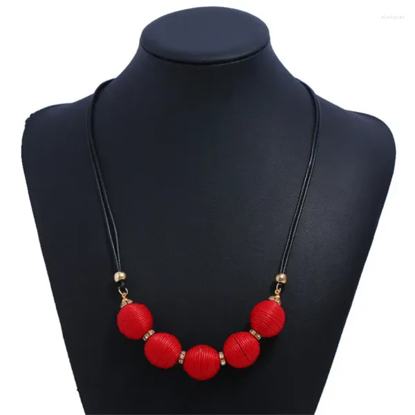 Ожерелья с подвесками ADOLPH Star Jewelry Ball Простые подвески для женщин Этническое винтажное ожерелье-чокер с кристаллами Эффектные аксессуары