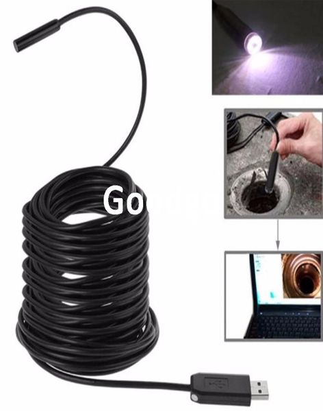 Neue 25M wasserdichte 7mm 6LED USB Endoskop Rohr Inspektionskamera5195803