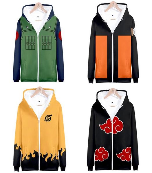 Felpa con cappuccio Cosplay Felpa con cappuccio Anime Giacca con cappuccio Cappotto Abbigliamento Jiraiya Kakashi Itachi Uchiha Costume Abbigliamento CX2008072836360