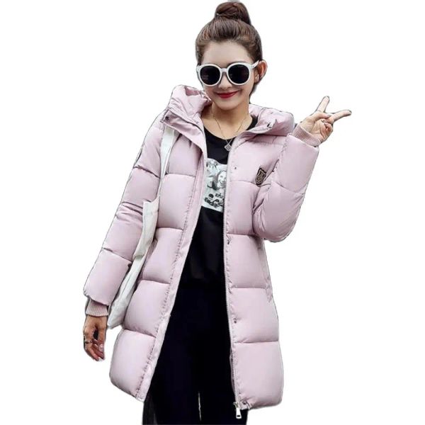 Parkas Woman Autumn Hot Sale Jackets Feminino Branco Branco Down Parkas Mulheres aquecidas