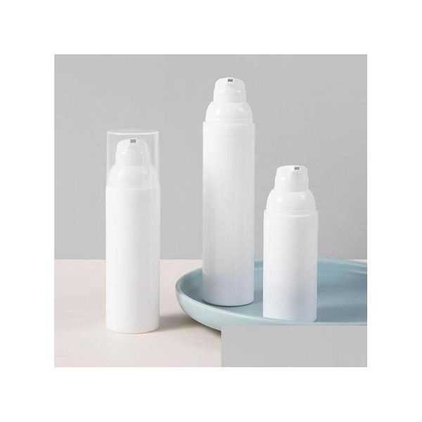 Bottiglie di imballaggio all'ingrosso Bottiglie di pompa airless all'ingrosso 30 50 75ml-plastica vuota Mini baionetta crema lozione toner cosmetici articoli da toeletta liquido S Dhbkv