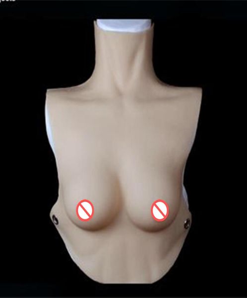 Tropfen einteilige Gummimaterialien E-Cup neu gestalteter Dekolleté-BH künstliche Brust Silikonbrüste für Shemale8184173