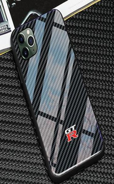 Capa de vidro para skyline gtr logo, capa de telefone para iphone x xs mas 6 6s 7 8 plus 11 pro max samsung galaxy s8 s9 s10 plus note 8 9 sky1551739