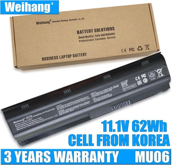Weihang Coreia Bateria Celular para HP Pavilion G4 G6 G7 G32 G42 G56 G62 G72 CQ32 CQ42 CQ43 CQ62 CQ56 CQ72 DM4 MU06 5935530013565372