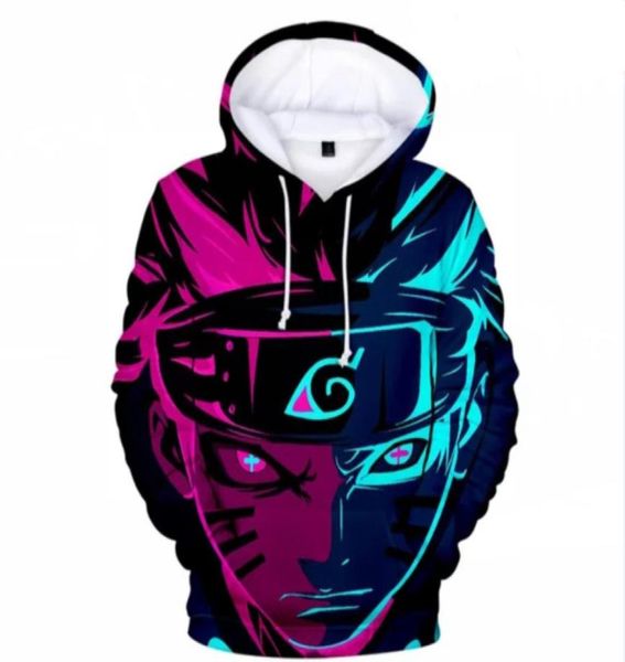 Felpe anime stampate in 3D giacche cosplay vestiti costumi sasuke uomo felpe con cappuccio uzumaki sakura cappello bambini top per bambini9649305366